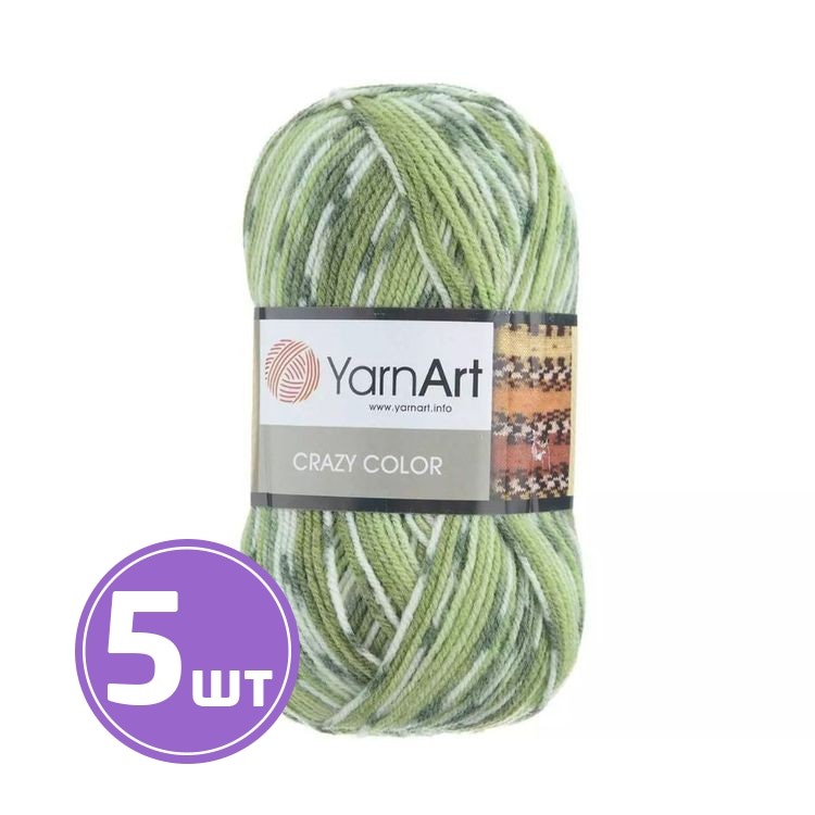 Пряжа YarnArt Crazy Color (115), мультиколор, 5 шт. по 100 г