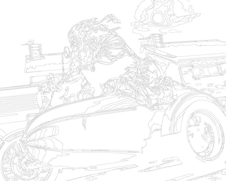 Картина по номерам «Хагрид и Гарри Поттер мотоцикл 40х50» — картинка 3