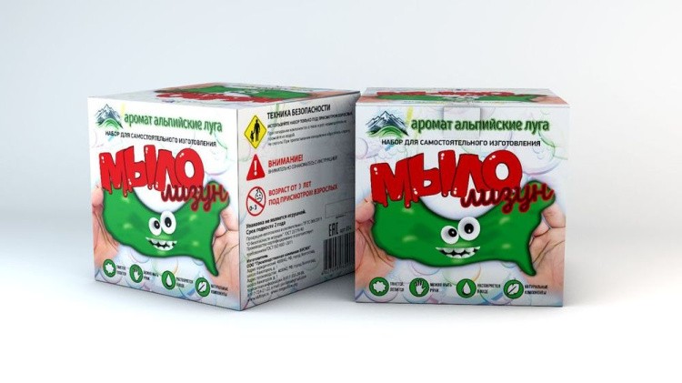 Набор Юный химик, Мыло-лизун «Альпийские луга» — картинка 2