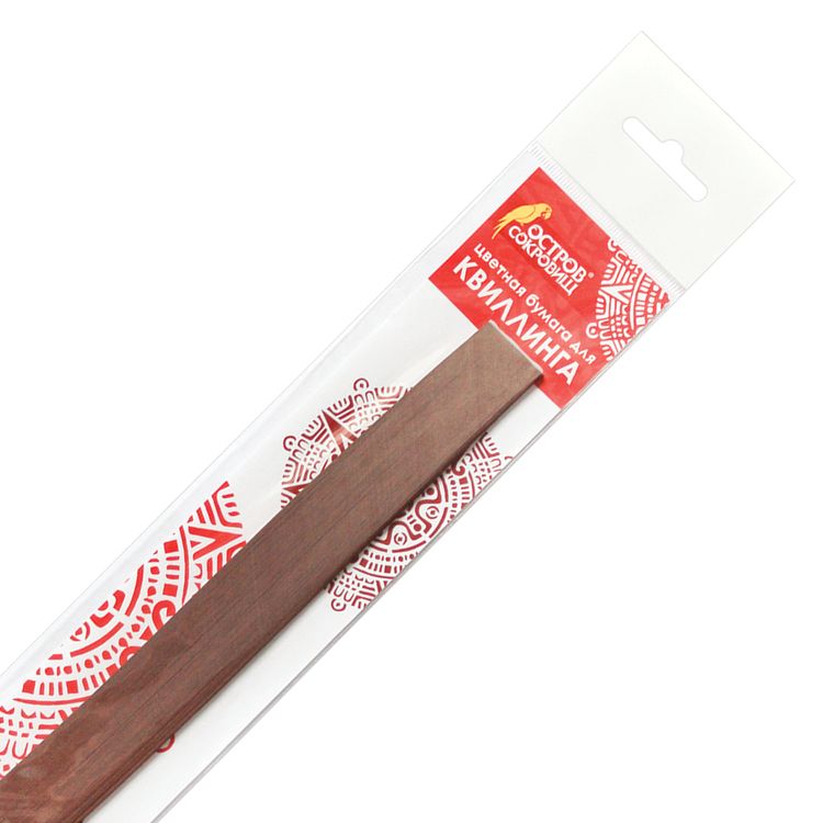 Бумага для квиллинга «Шоколад», 125 полос, 5х300 мм, 130 г/м2, ОСТРОВ СОКРОВИЩ — картинка 2