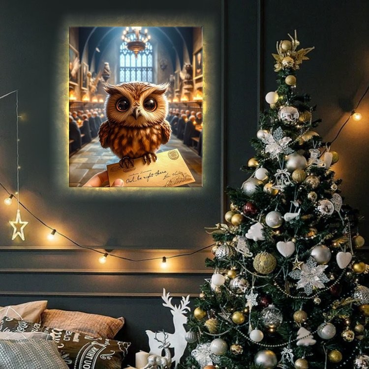 Картина по номерам «Волшебное письмо» LED подсветка — картинка 3