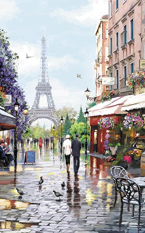 Алмазная вышивка «Париж весной»