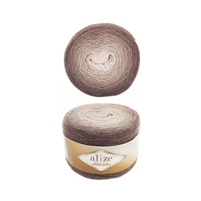 Пряжа ALIZE Angora Gold Ombre Batik (7243), кофе, 5 шт. по 150 г — картинка 2