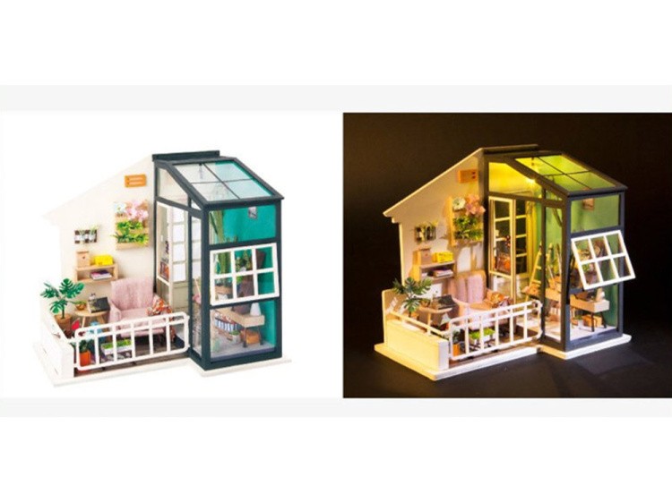 Набор для создания миниатюры (румбокс) «Балкон мечты» — картинка 3