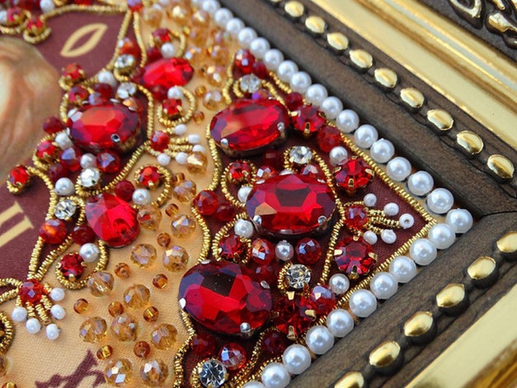 Набор вышивки хрустальными камнями «Вседержитель (золотая)» — картинка 4