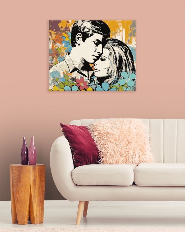 Картина по номерам «Граффити пара влюбленных» — картинка 3