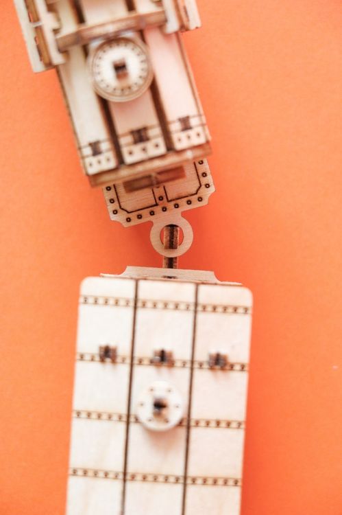 Конструктор из дерева «Пассажирский вагон», UNIWOOD — картинка 3