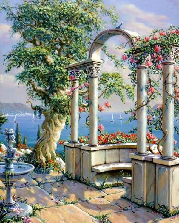 Алмазная вышивка «Беседка» — картинка 2