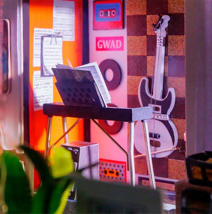 Набор для создания миниатюры (румбокс) «Музыкальная студия» — картинка 7