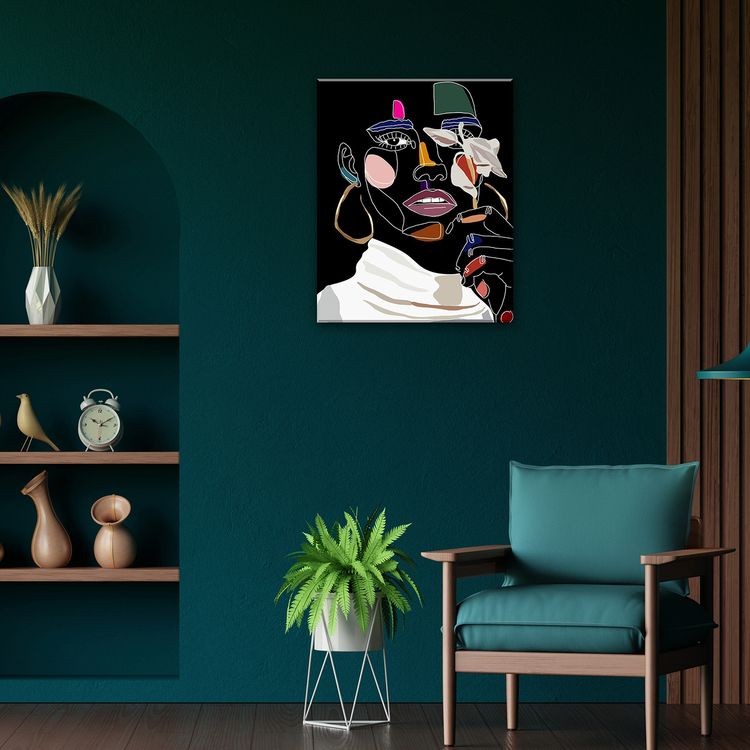 Картина по номерам «Таинственная цветочница» — картинка 4