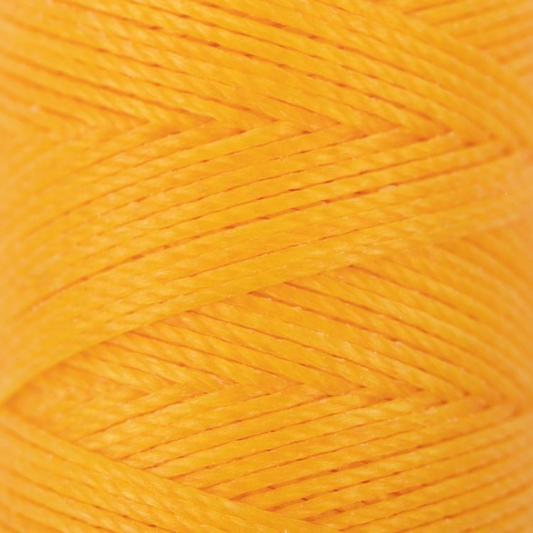 Нитки для кожи вощёные, крученые (полиэстер), 0,45 мм, 40 м, цвет: желтый, Промысел — картинка 2