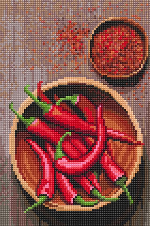 Алмазная вышивка «Жгучие перчики» — картинка 2