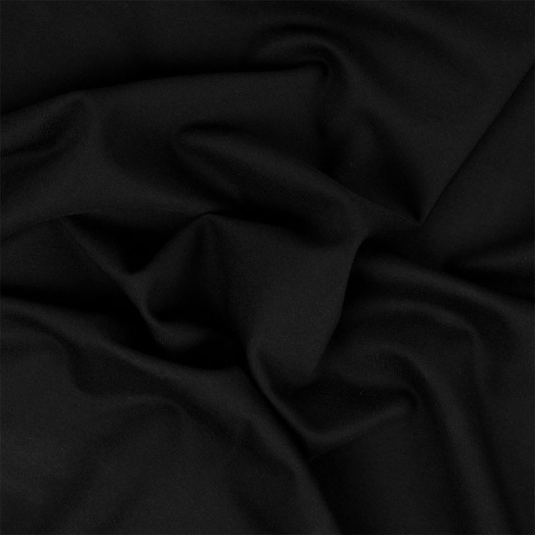 Ткань Джерси, 5 м x 155 см, 380 г/м², цвет: черный, TBY — картинка 5