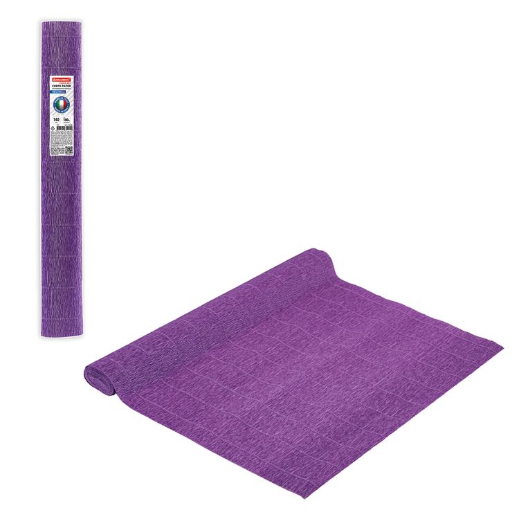 Бумага гофрированная Fiore 140 г/м2, фиолетовая (993), 50х250 см, Brauberg