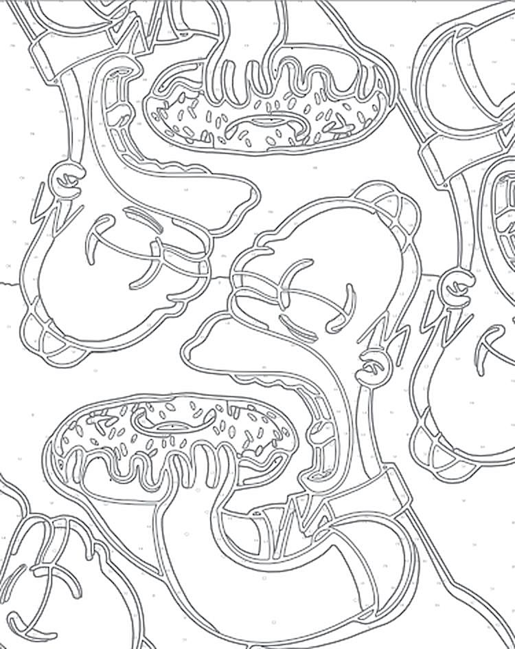 Картина по номерам «Гомер и пончики» — картинка 2