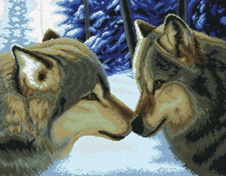 Набор для вышивания «Два волка»