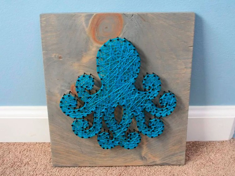 Набор для творчества STRING ART «Осьминожка» — картинка 2