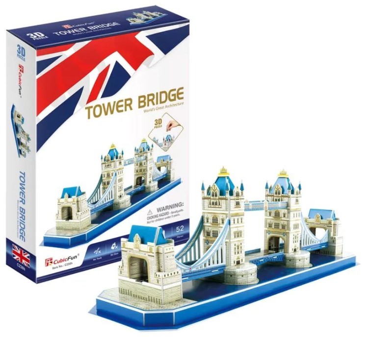 3D пазл CubicFun «Тауэрский мост» — картинка 2
