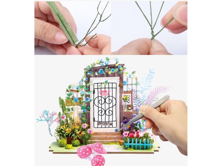 Набор для создания миниатюры (румбокс) «Садовая калитка» — картинка 5