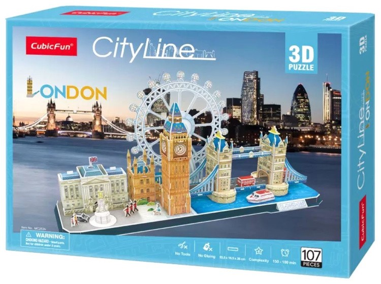 3D пазл CubicFun «CityLine. Лондон» — картинка 9