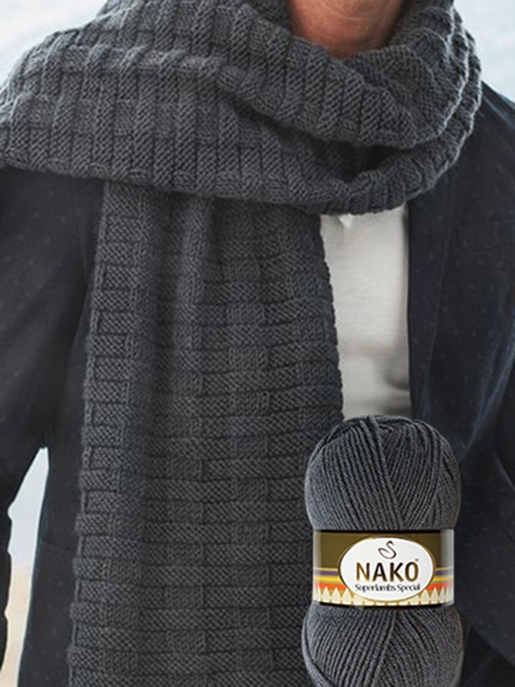 Пряжа NAKO SUPERLAMBS SPECIAL (Нако Суперламбс специал), (4987), темно-коричневый, 5 шт. по 100 г — картинка 7