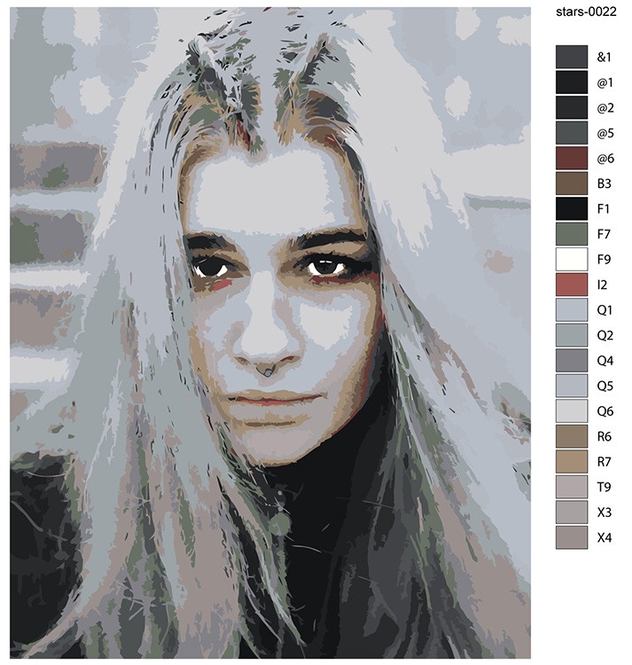 Картина по номерам «Певица Просто Лера: портрет 40x50» — картинка 2