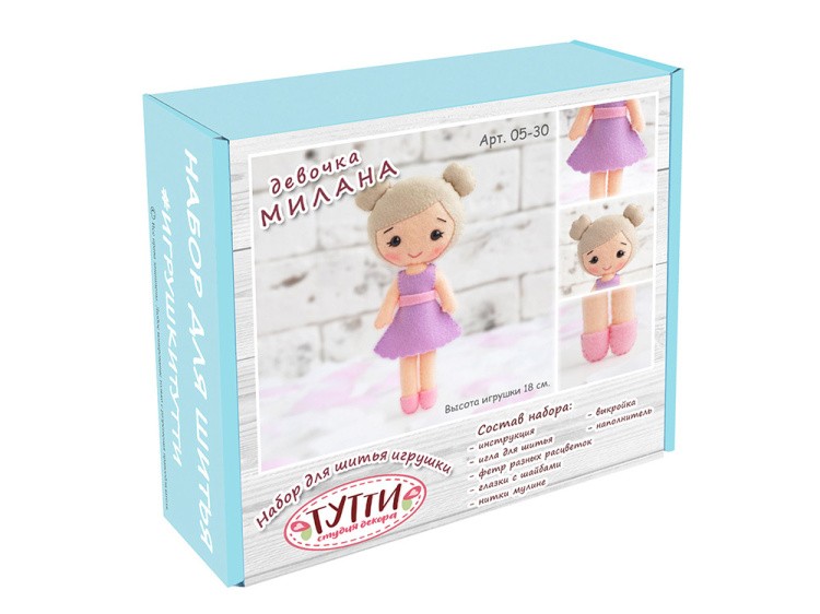 Набор для шитья игрушки «Кукла Милана» — картинка 3