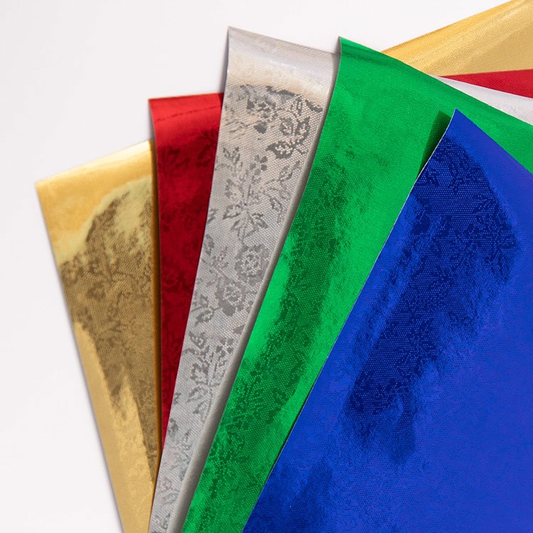 Цветная бумага металлизированная с тиснением A4 19,5 х 28,5 см, 5 листов, 5 цветов, Лео — картинка 2