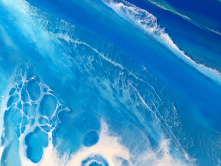 Порошок Resi-WAVE для 3D-эффекта морской пены 40 мл, ResinArt — картинка 4