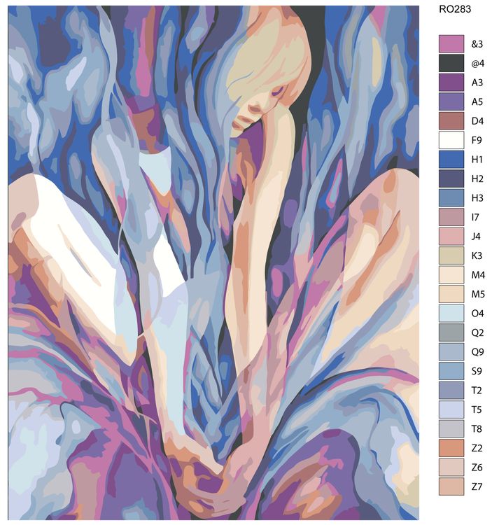 Картина по номерам «Нежность» — картинка 2