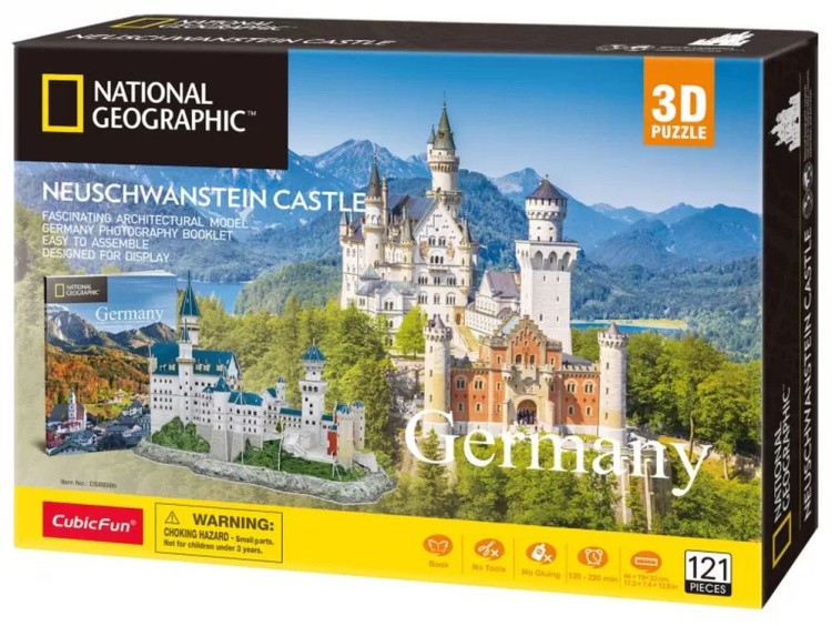 3D пазл CubicFun «National Geographic. Нойшванштайн» — картинка 4