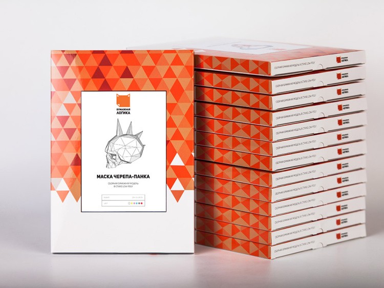 Бумажная модель для склеивания маска «Череп-Панк» — картинка 5