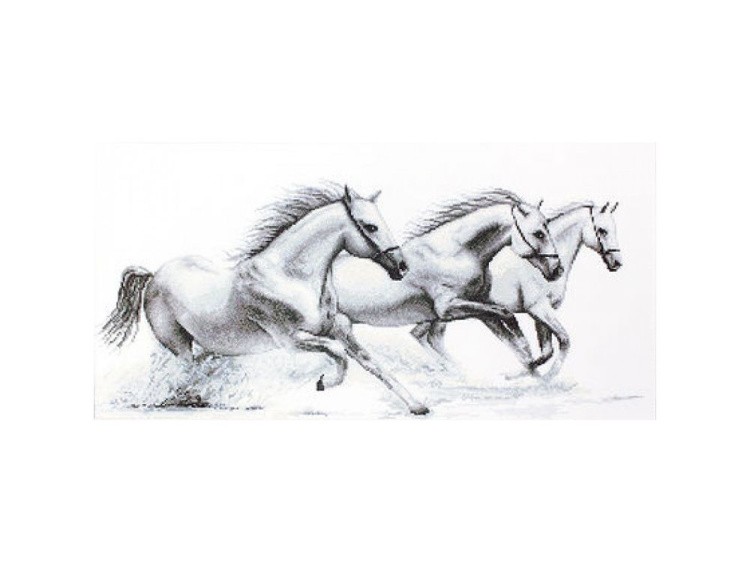 Набор для вышивания «Белые лошади»