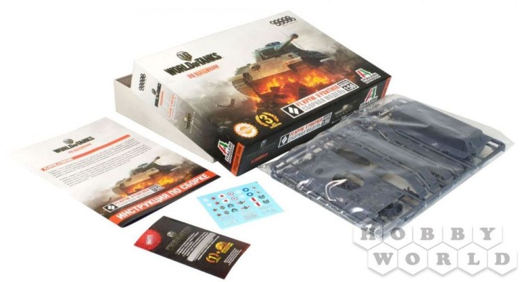 Сборная модель World of Tanks. Pz.Kpfw.VI TIGER I, Масштабная модель 1:56 — картинка 9