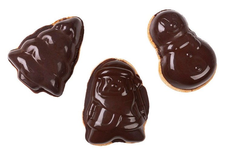 Форма силиконовая «Новогодняя» для пирожных, 30,2x26x2,5 см, S-CHIEF — картинка 2