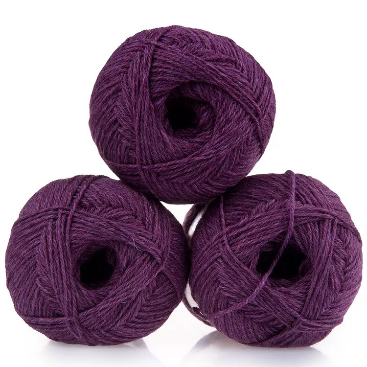 Пряжа из Троицка Шотландский твид (1454), цикламен меланж, 5 шт. по 100 г — картинка 3