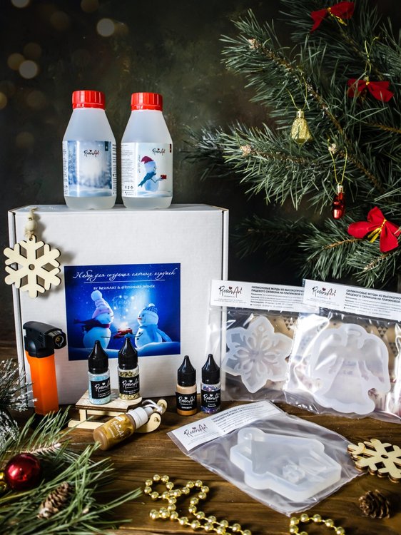 Набор для создания 12 шт. елочных игрушек №1 Resinart_Minsk — картинка 3