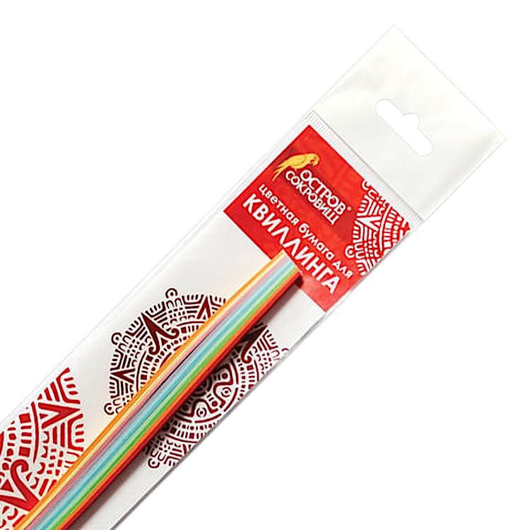 Бумага для квиллинга «Радуга», 10 цв., 100 полос, 3х300 мм — картинка 3