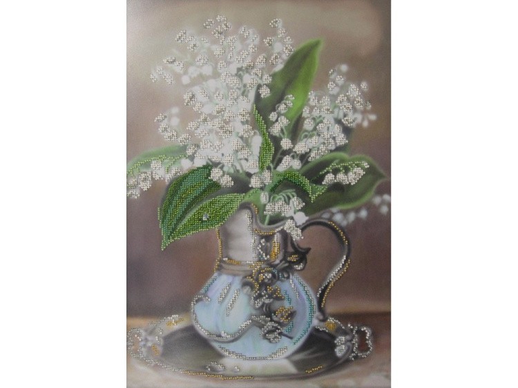 Набор вышивки бисером «Ландыши» — картинка 2
