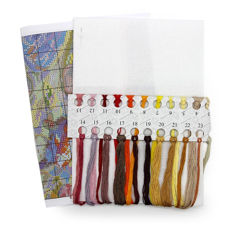 Набор для вышивания «Девять карпов Кои» — картинка 3