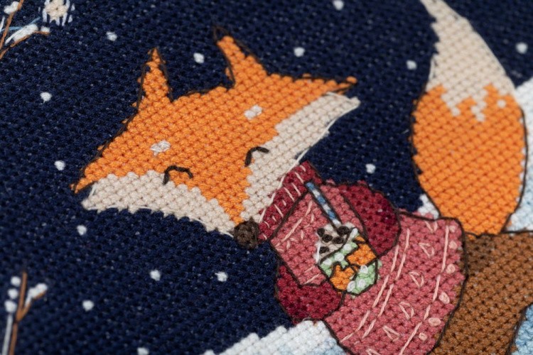 Набор для вышивания «Открытка. Вечер на катке» — картинка 6