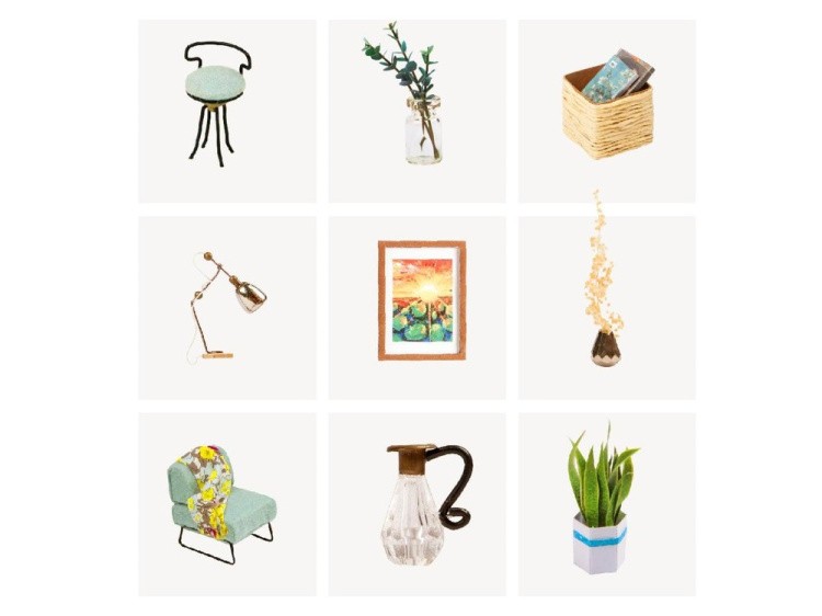 Набор для создания миниатюры (румбокс) «Домашний кабинет» — картинка 5