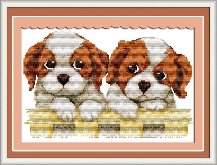 Набор для вышивания «Два щенка»