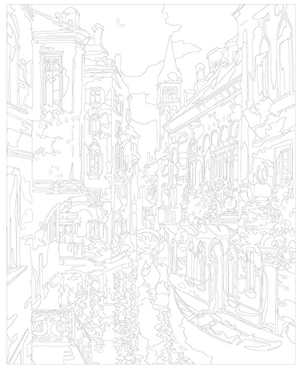 Картина по номерам «Венеция вечером» — картинка 3