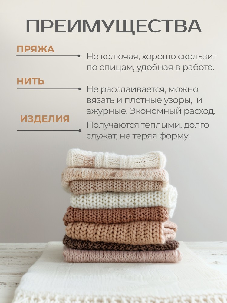 Пряжа Семеновская Olga (Ольга) (59), темный синий, 5 шт. по 100 г — картинка 5