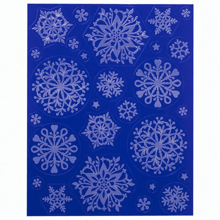 Украшение для окон и стекла «Снежинки светящиеся в темноте 3» — картинка 2