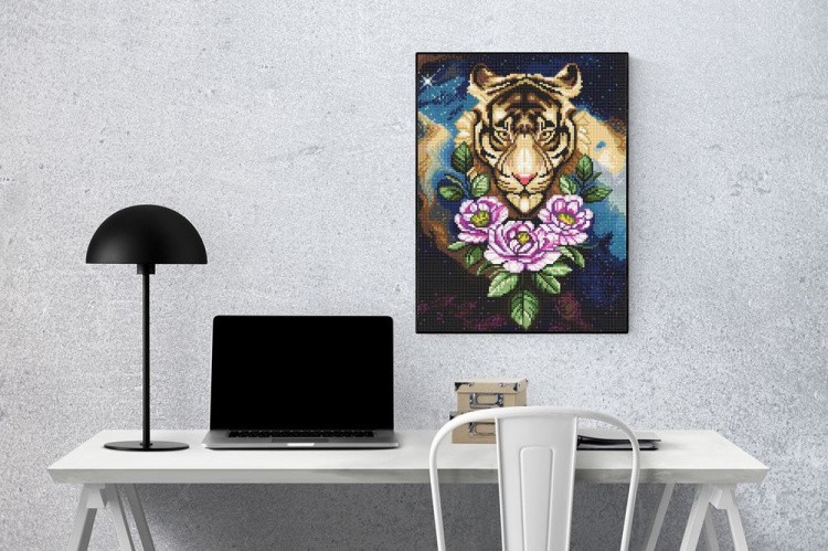 Алмазная вышивка «Взгляд тигра» — картинка 3