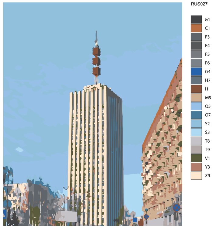 Картина по номерам «Городской пейзаж» — картинка 2
