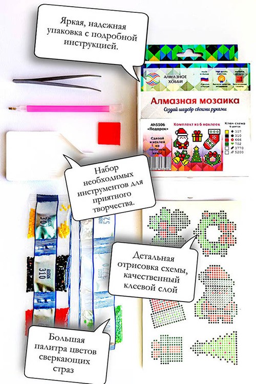 Алмазная вышивка наклейки «Любовь» — картинка 3