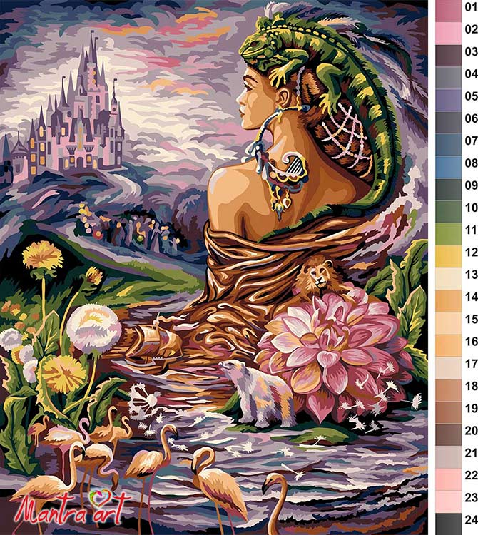 Картина по номерам «Женская сила» Жозефины Уолл — картинка 2